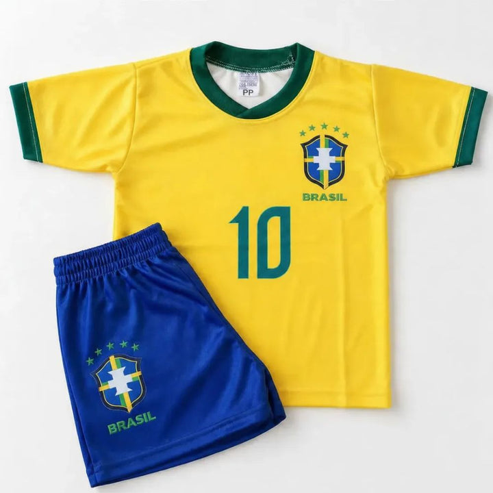 Conjunto Infantil do Brasil Camisa e Short Copa 2026