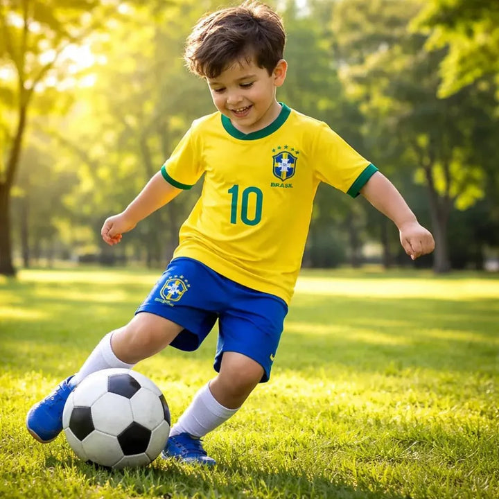 Conjunto Infantil do Brasil Camisa e Short Copa 2026