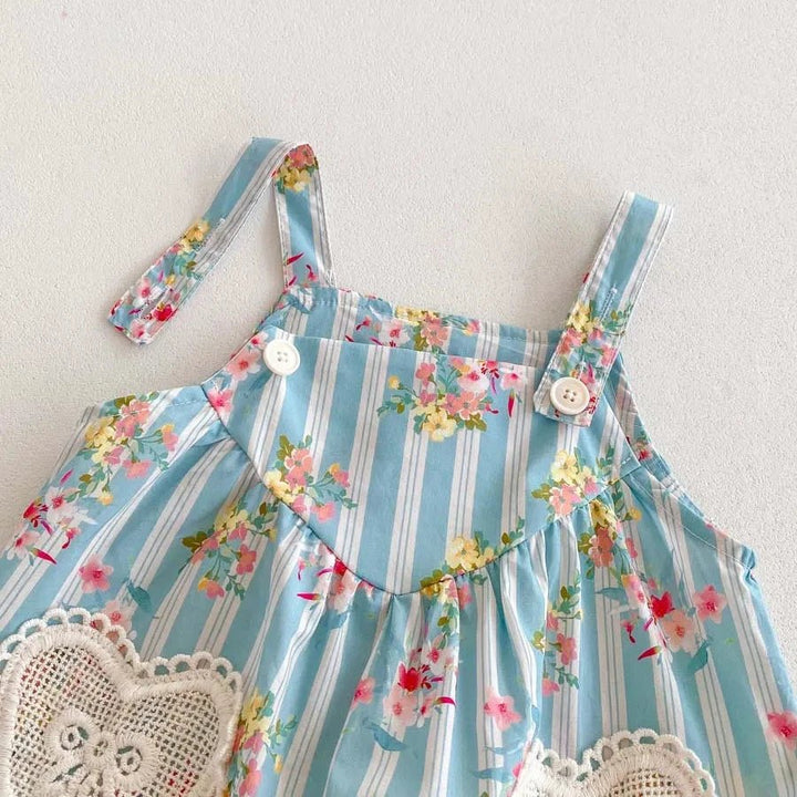 Conjunto Bebê Floral Floresce em Algodão – Macacão e Blusa 3 a 24 Meses Varialle 