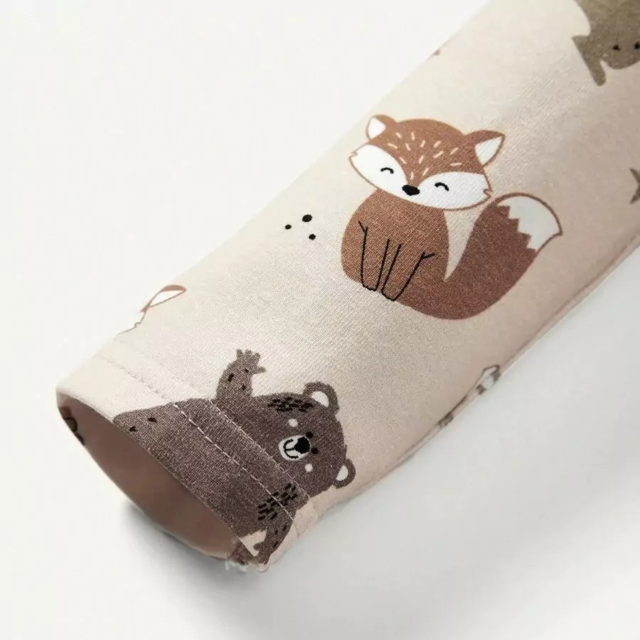 Conjunto Bebê Menino 2 Peças Estampa Urso e Raposa RN a 3 Anos Varialle