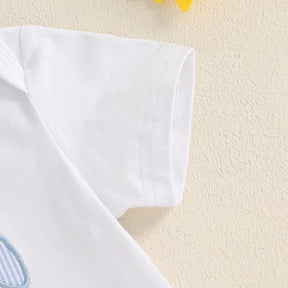 Conjunto Infantil Body Coelhinho com Suspensório 0 a 18 Meses Varialle