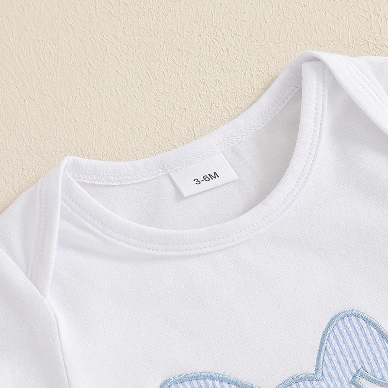 Conjunto Infantil Body Coelhinho com Suspensório 0 a 18 Meses Varialle