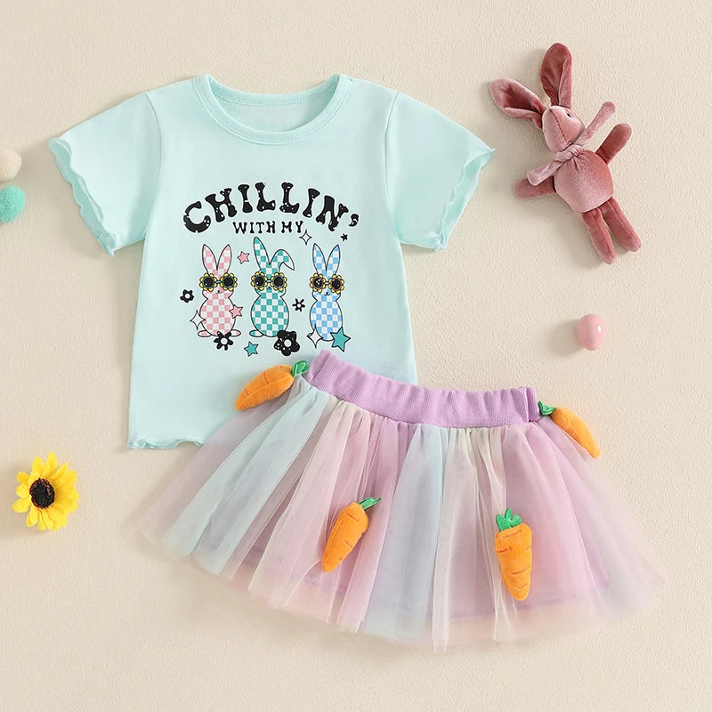 Conjunto Infantil Chillin' With My Bunnies 6 Meses a 4 Anos Varialle 