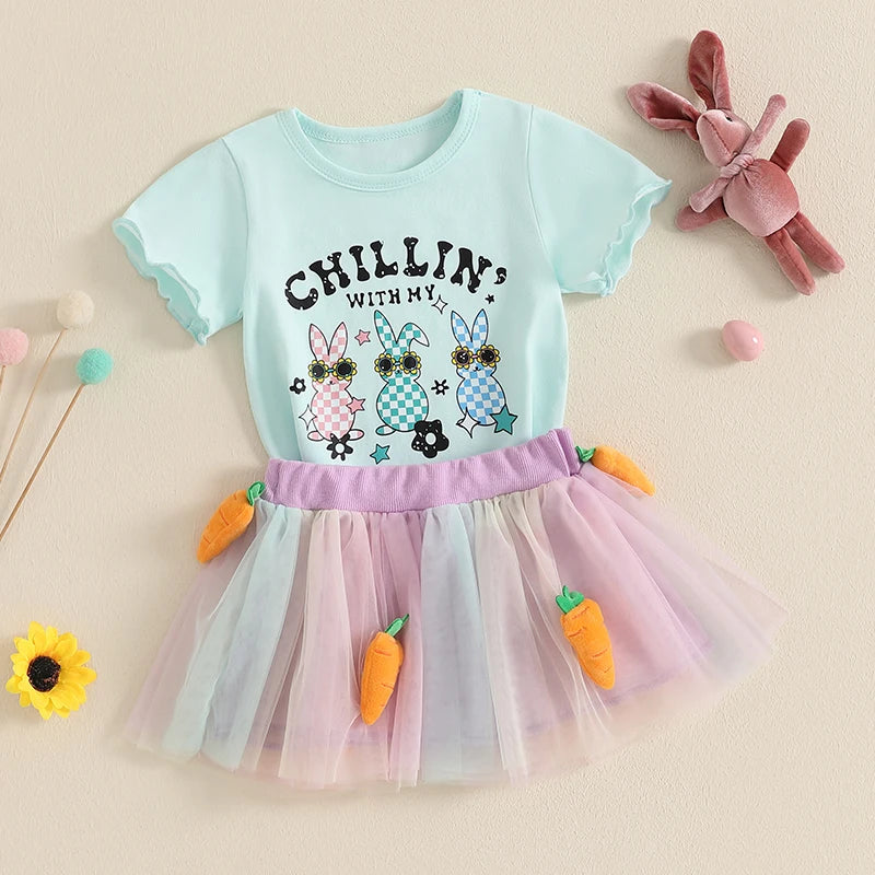 Conjunto Infantil Chillin' With My Bunnies 6 Meses a 4 Anos Varialle 