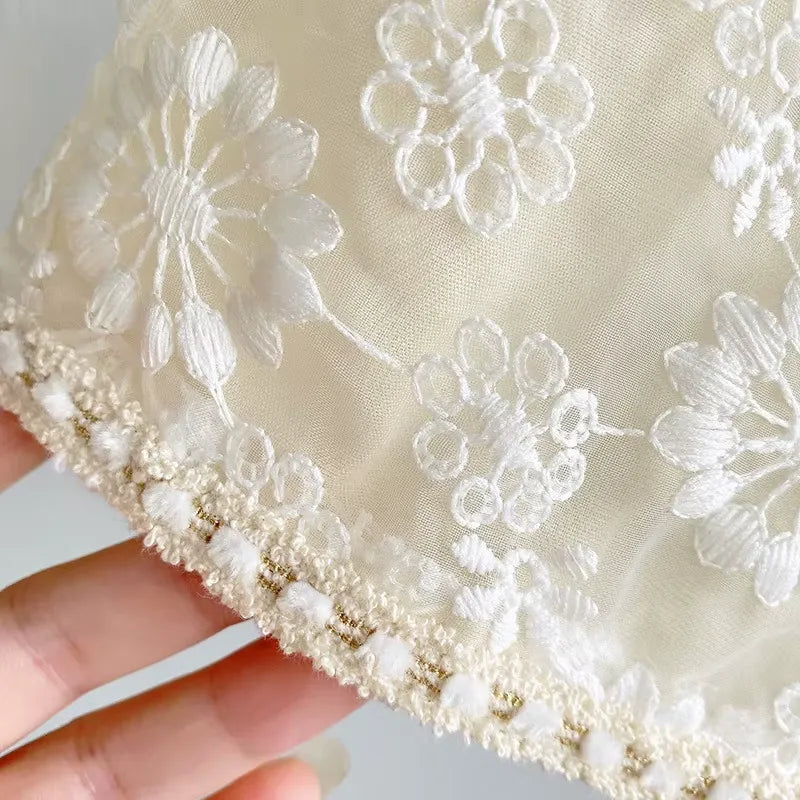 Conjunto Infantil Feminino Renda Bordada 2 a 7 Anos_Varialle