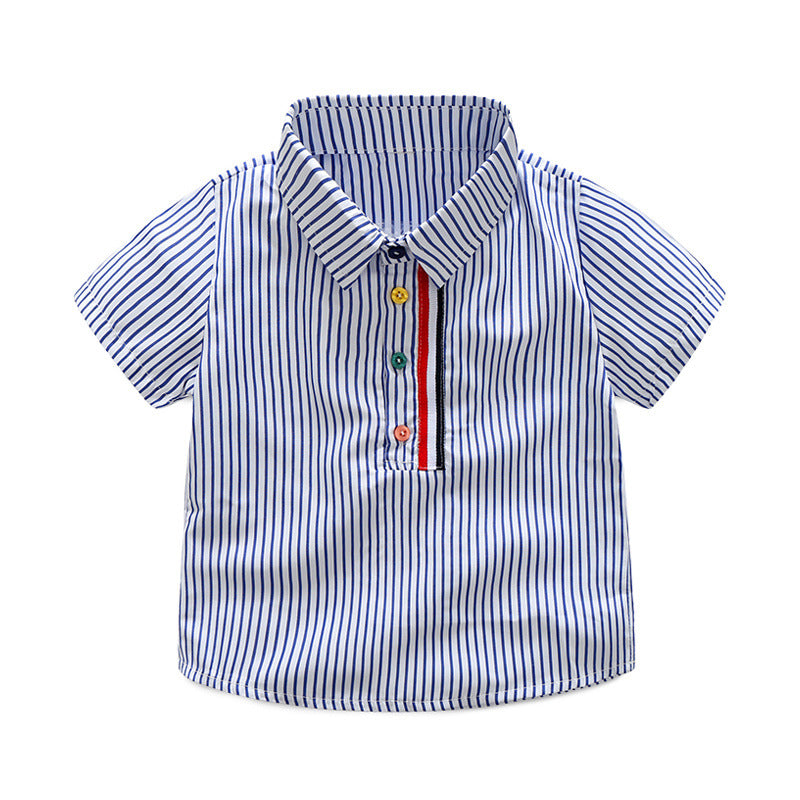 Conjunto Infantil Masculino Camisa Listrada e Bermuda 2 a 6 Anos | Varialle