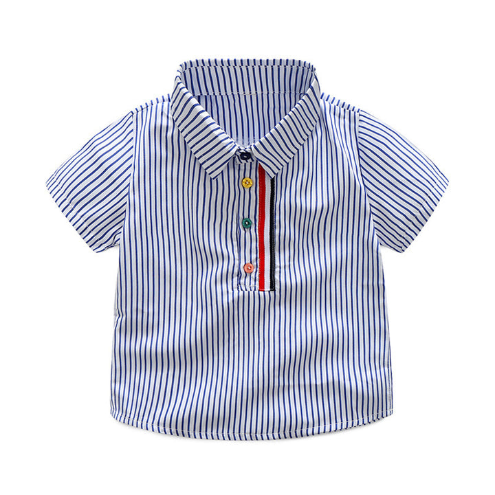 Conjunto Infantil Masculino Camisa Listrada e Bermuda 2 a 6 Anos | Varialle