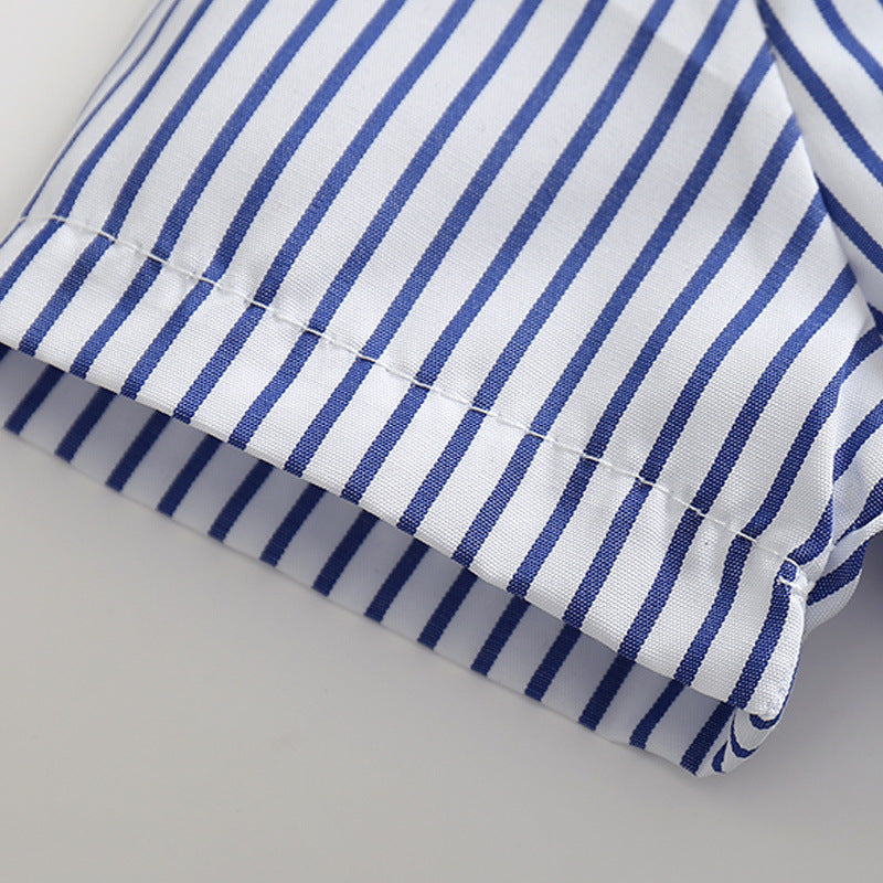 Conjunto Infantil Masculino Camisa Listrada e Bermuda 2 a 6 Anos | Varialle