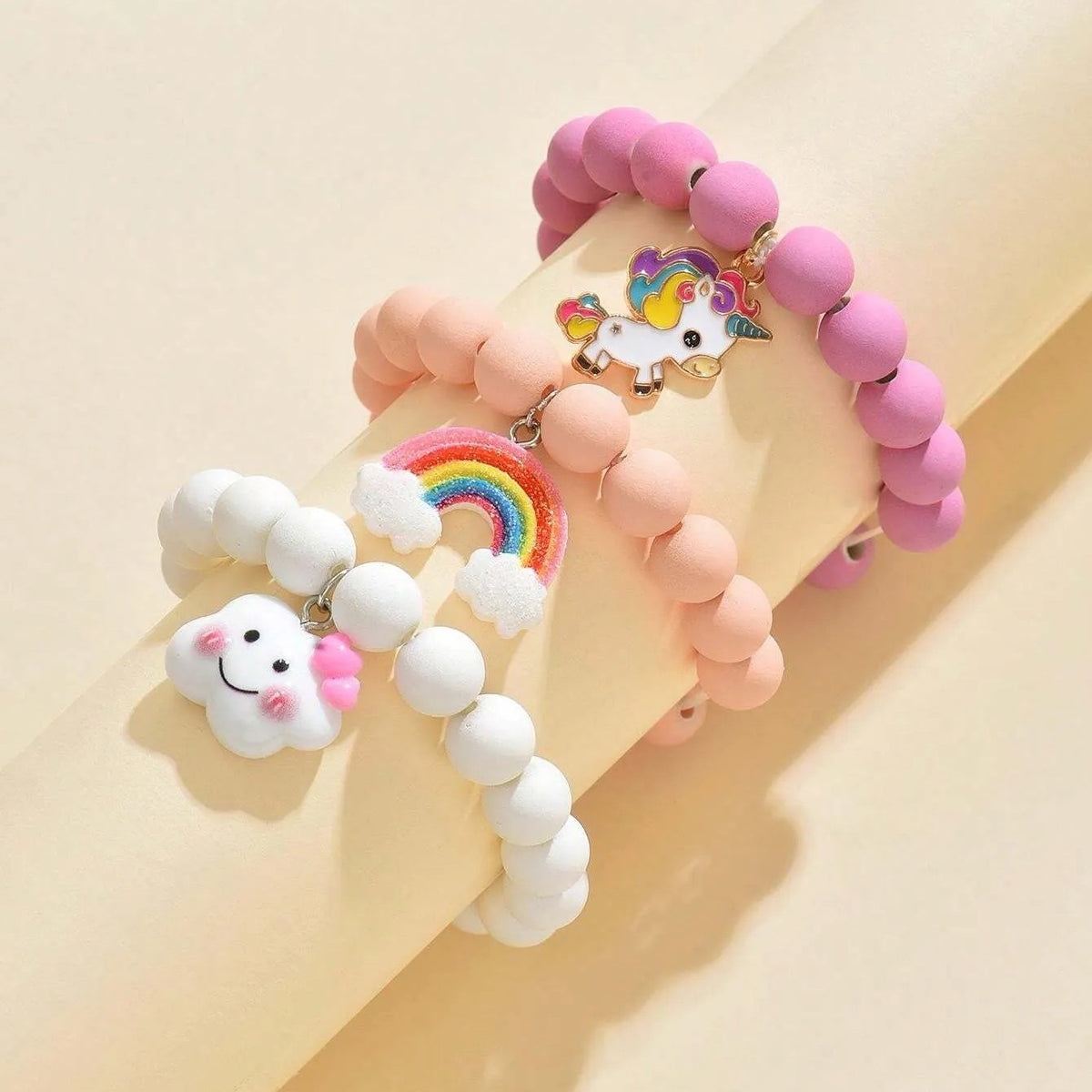 Conjunto Infantil com 3 Pulseiras Mundo Mágico Varialle