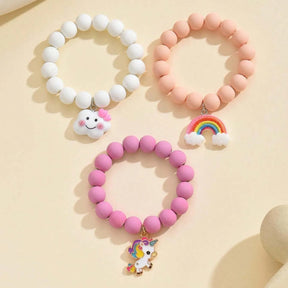 Conjunto Infantil com 3 Pulseiras Mundo Mágico Varialle