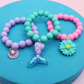 Conjunto Infantil com 3 Pulseiras Sereia Varialle