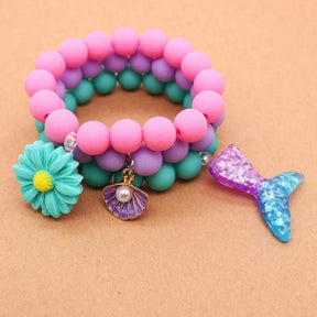 Conjunto Infantil com 3 Pulseiras Sereia Varialle