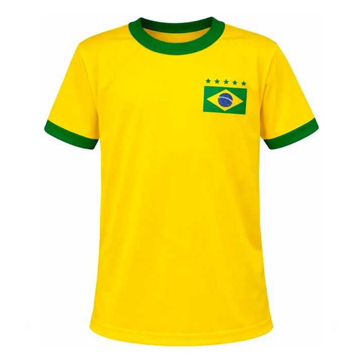 Conjunto Infantil do Brasil Camisa, Calção e Meião + Mini Bola | Varialle