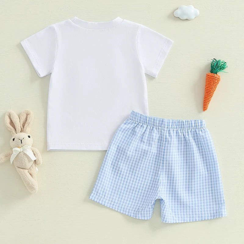 Conjunto Meninos Camiseta Coelhinho com Short 3 M a 3 A Varialle