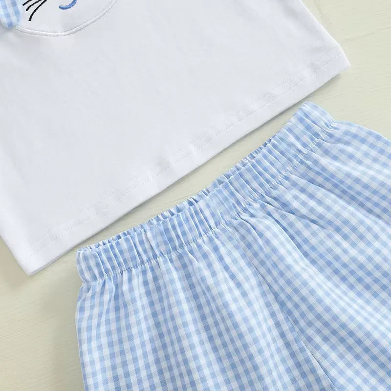 Conjunto Meninos Camiseta Coelhinho com Short 3 M a 3 A Varialle