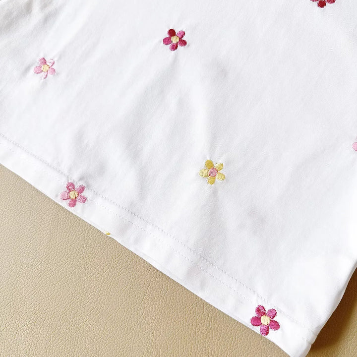 Conjunto Verão Bebê Algodão Floral 2 Peças 6 Meses a 3 Anos Varialle