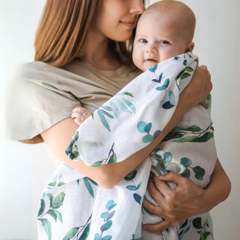 Cueiro de Musselina para Bebês em Algodão - Kit com 4 Peças 120x110cm, Varialle