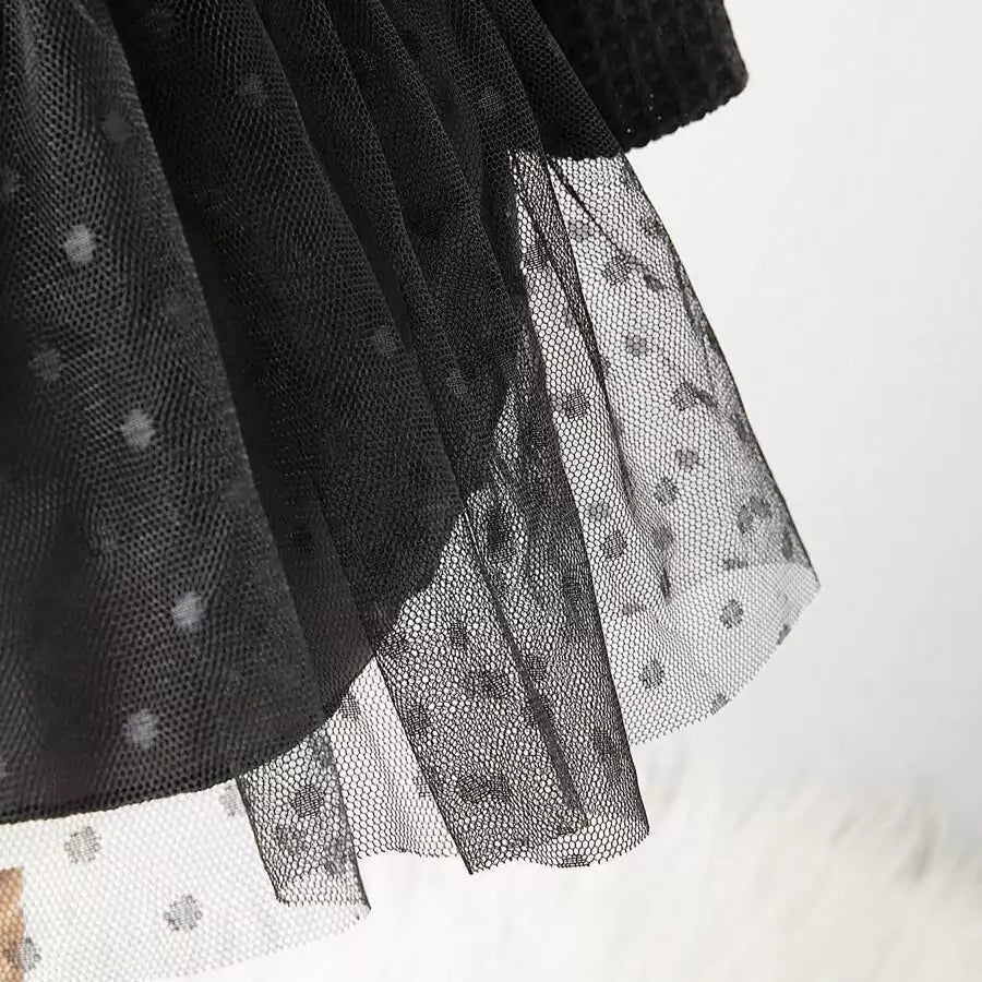 Fantasia Infantil Feminina Halloween Vestido Gótico 0 a 9 Meses