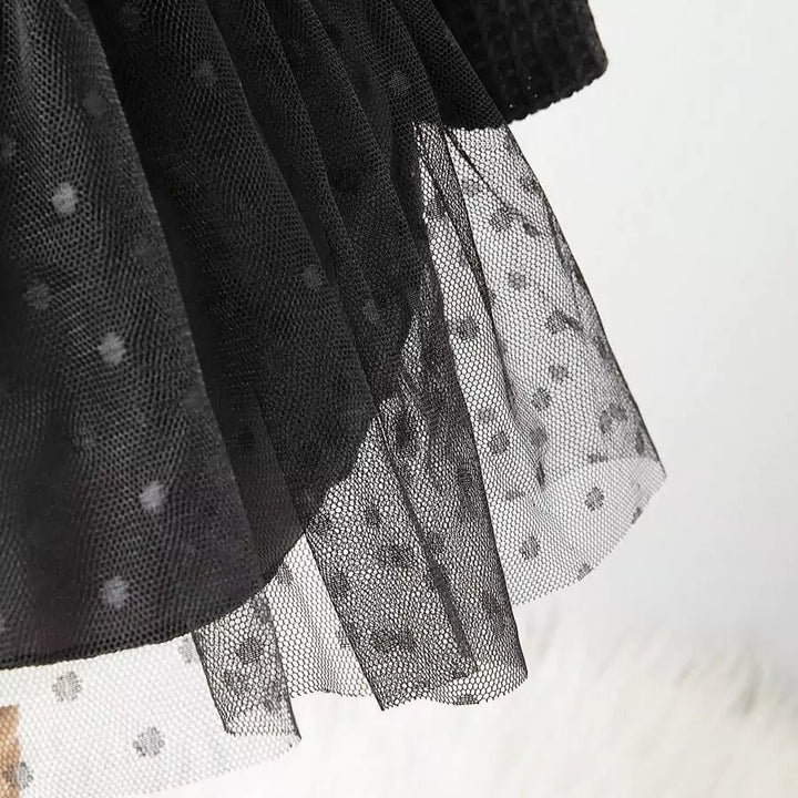 Fantasia Infantil Feminina Halloween Vestido Gótico 0 a 9 Meses