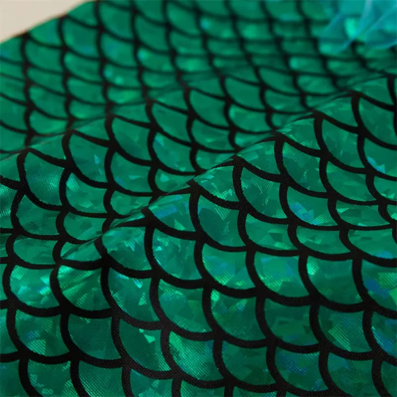 Fantasia Infantil Sereia - Top Brilhante e Saia de Tule para Bebês 0 a 3 Anos Varialle