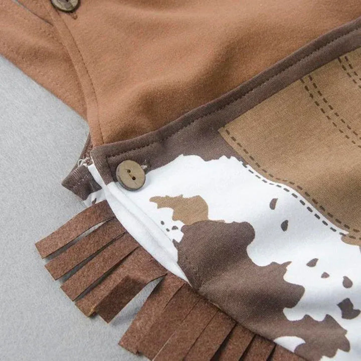 Fantasia de Cowboy para Bebês com Body, Chapéu e Lenço Varialle