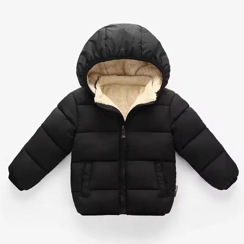 Jaqueta Puffer Infantil Com Capuz Removível e Forro Peluciado Varialle