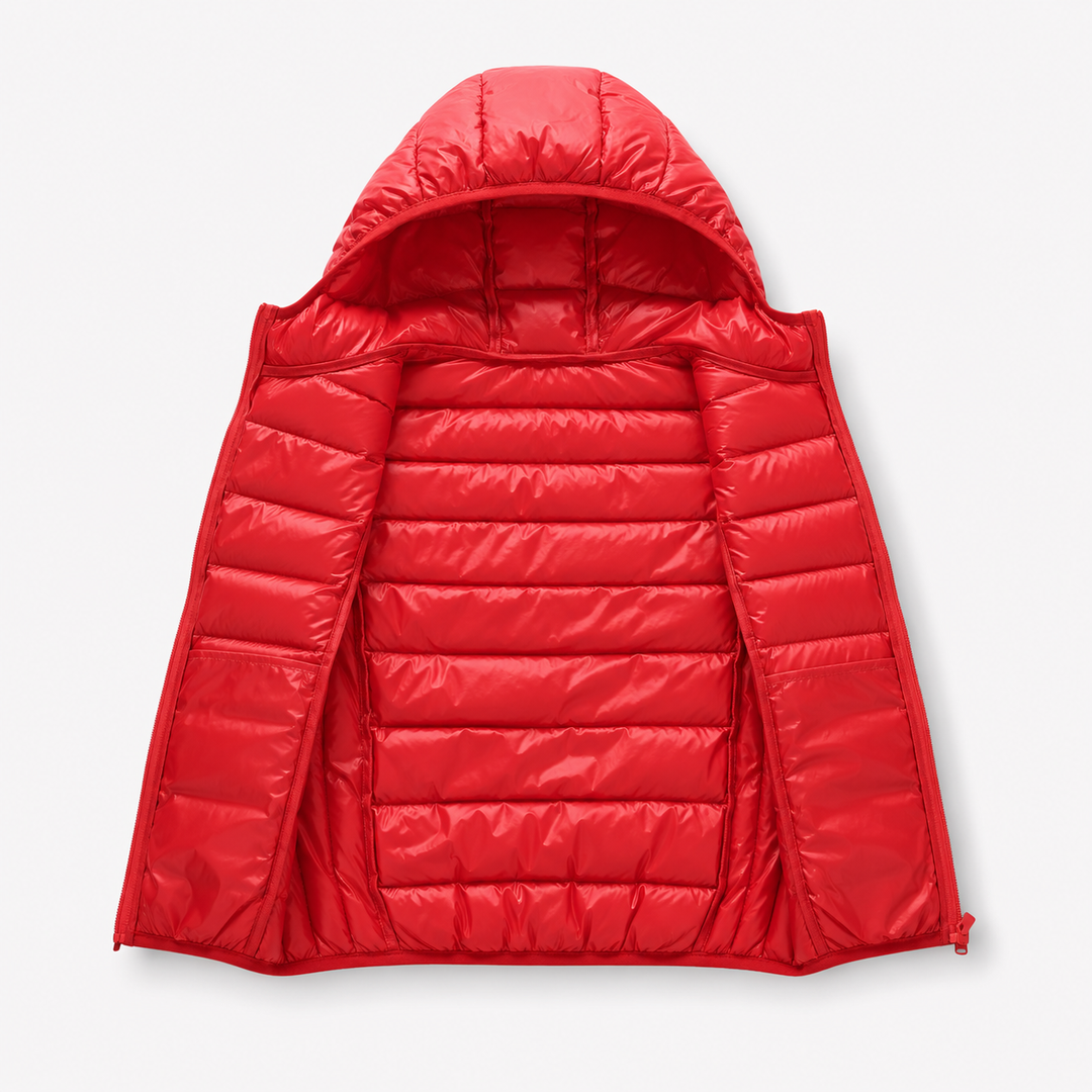 Jaqueta Puffer Infantil Com Capuz Inverno Corta-Vento (Sem Mangas) Varialle