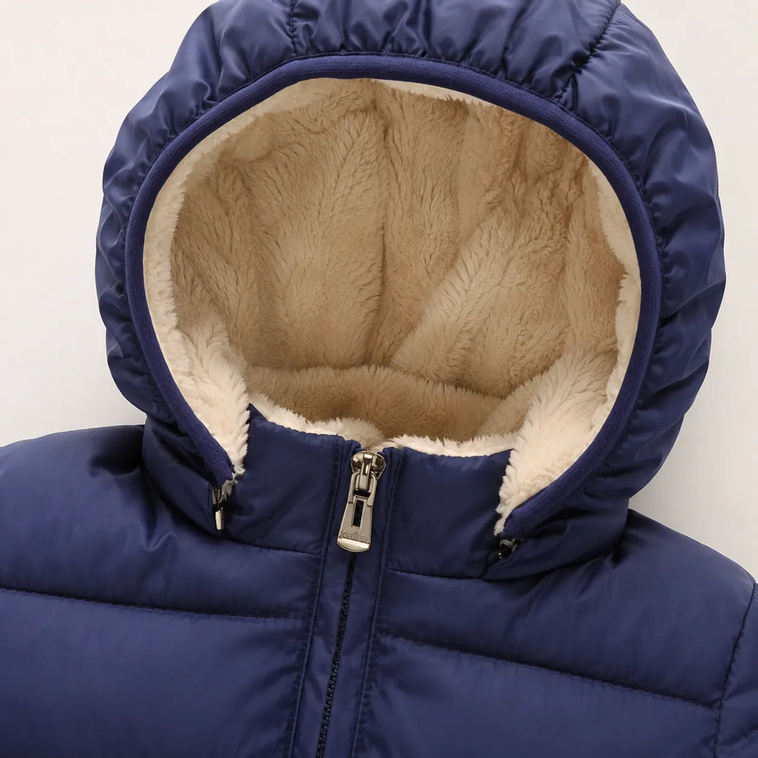 Jaqueta Puffer Infantil Com Capuz Removível e Forro Peluciado Varialle