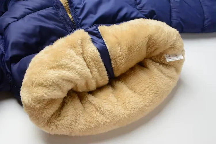 Jaqueta Infantil com Capuz e Forro de Pelúcia 1 a 6 Anos Varialle