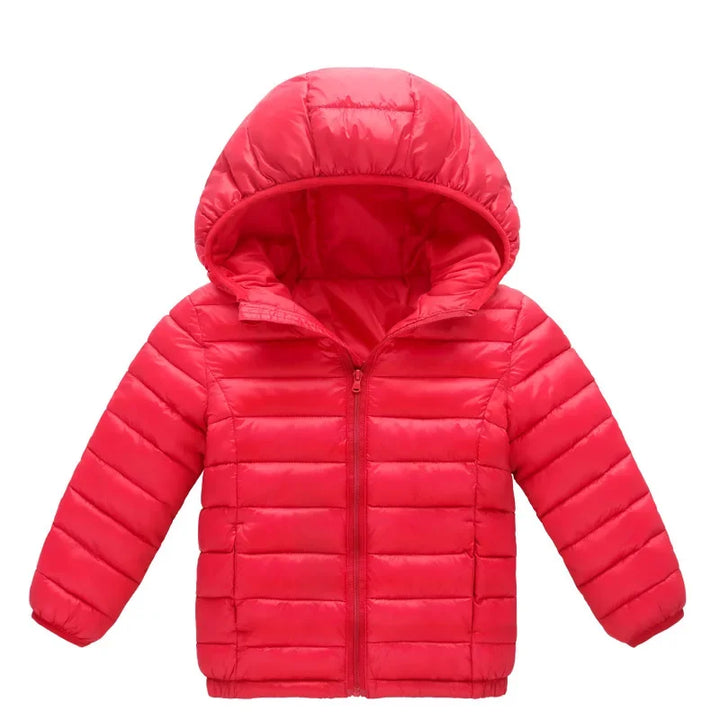 Jaqueta Puffer Infantil Com Capuz Inverno Corta-Vento (Unissex) Varialle