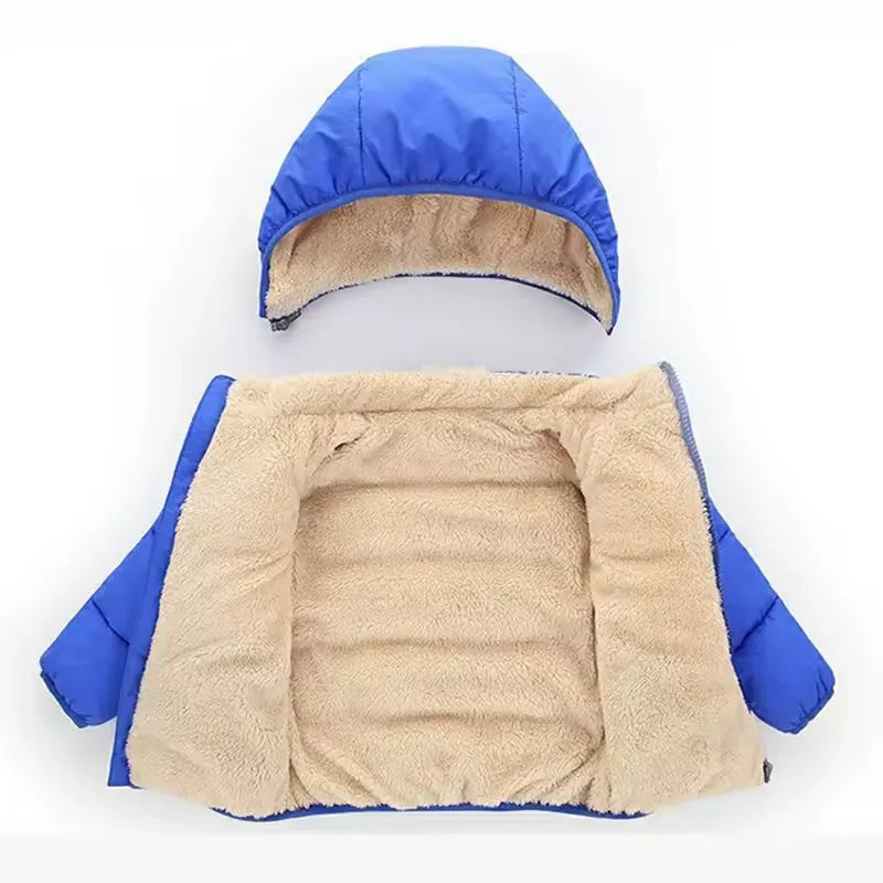 Jaqueta Puffer Infantil Com Capuz Removível e Forro Peluciado Varialle