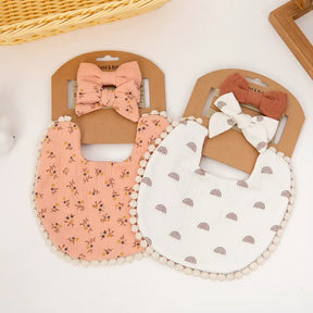 Kit Presente para Bebês Miss Baby - Babador Dupla Face e Laços, Varialle