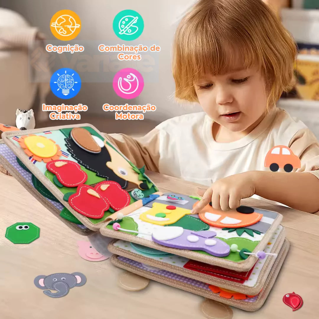 Livro Sensorial Montessori para Crianças BabySenses Varialle