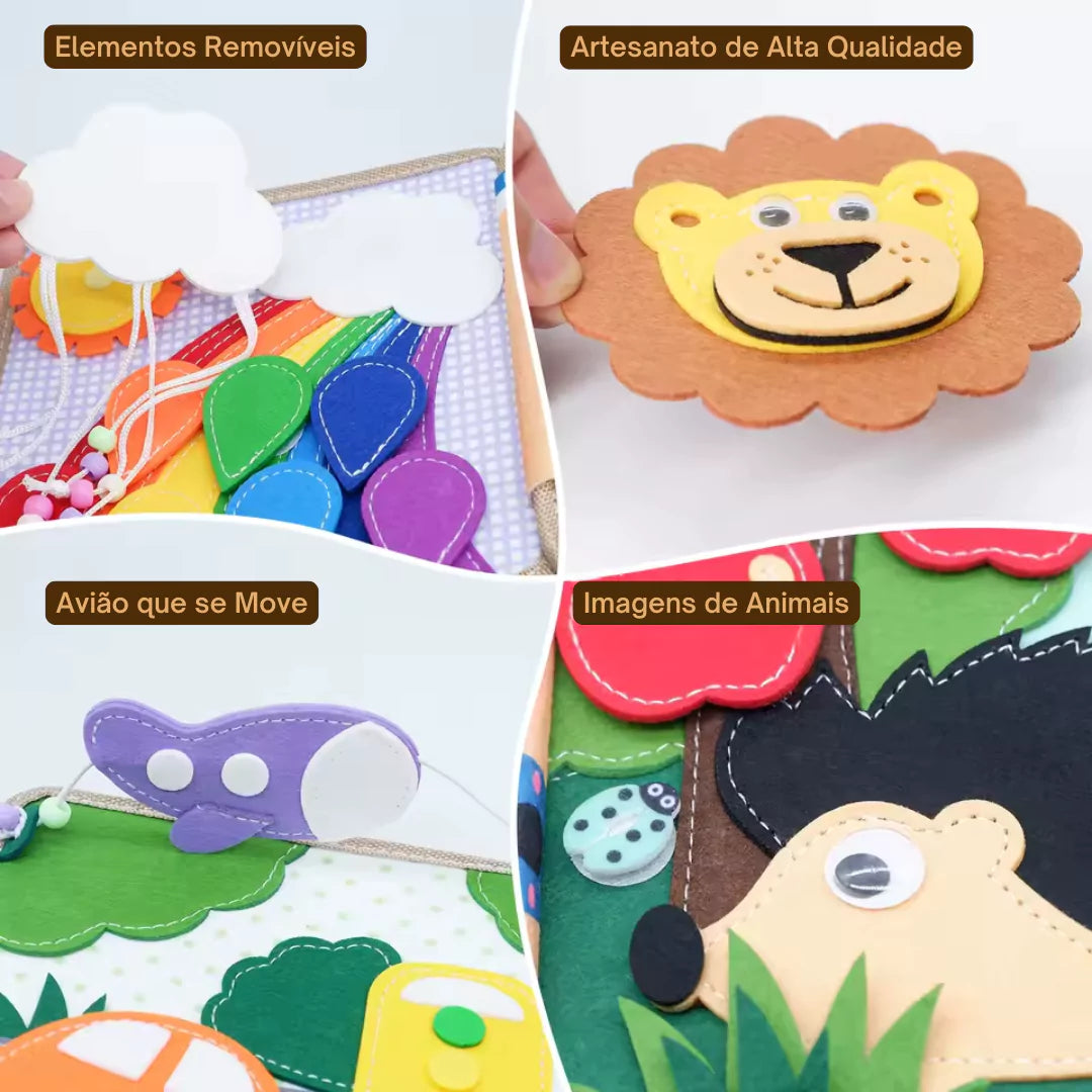 Livro Sensorial Montessori para Crianças BabySenses Varialle