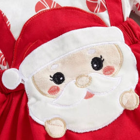 Macacão Romper Bebê Natal Temático Papai Noel 1 a 18 Meses