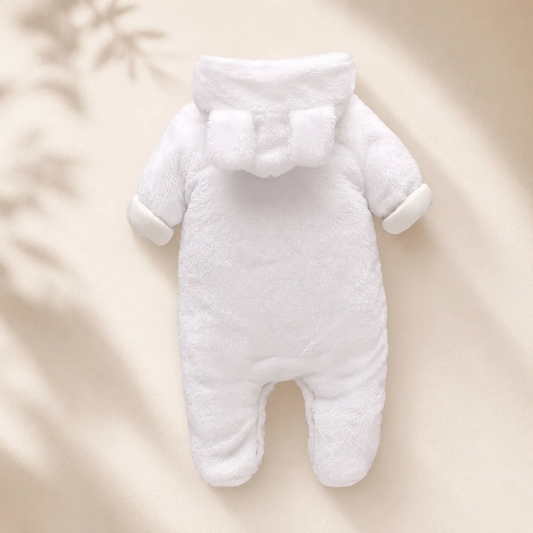 Macacão Bebê Inverno Fofinho Com Capuz (Unissex) - Varialle