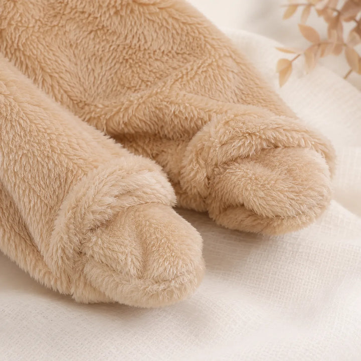 Macacão Bebê Inverno Fofinho Com Capuz (Unissex) - Varialle