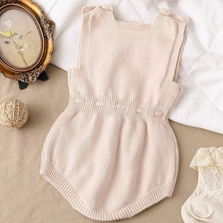 Macaquinho de Tricô Feminino para Bebê Algodão Doce 1 a 18 Meses