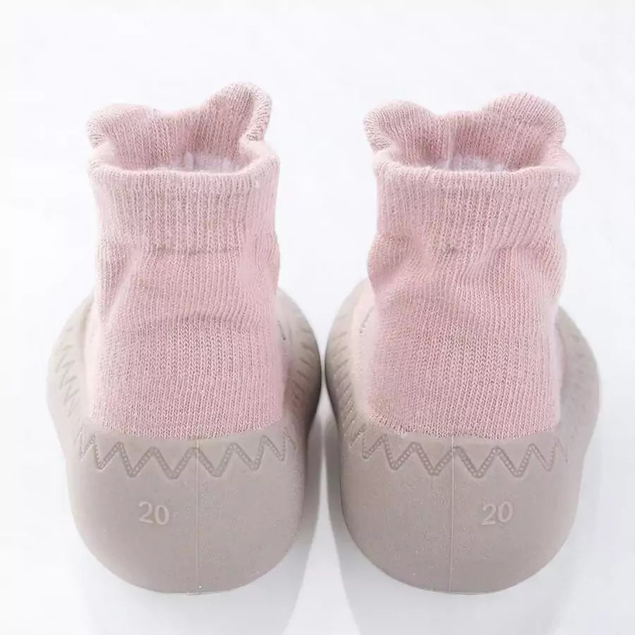 Meia com Sola Antiderrapante para Bebê – Primeiros Passos 0 a 2 Anos