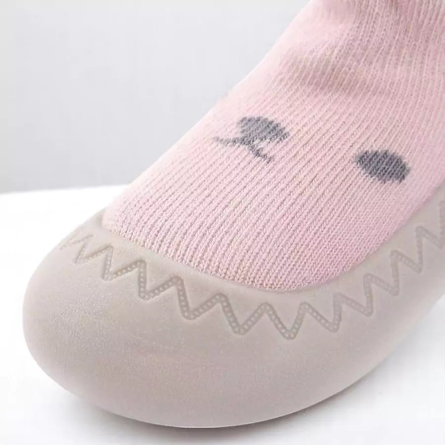 Meia com Sola Antiderrapante para Bebê – Primeiros Passos 0 a 2 Anos