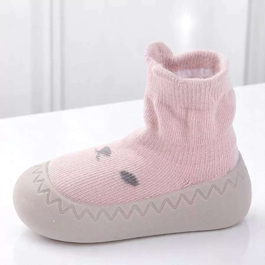 Meia com Sola Antiderrapante para Bebê – Primeiros Passos 0 a 2 Anos