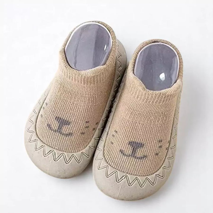 Meia com Sola Antiderrapante para Bebê – Primeiros Passos 0 a 2 Anos