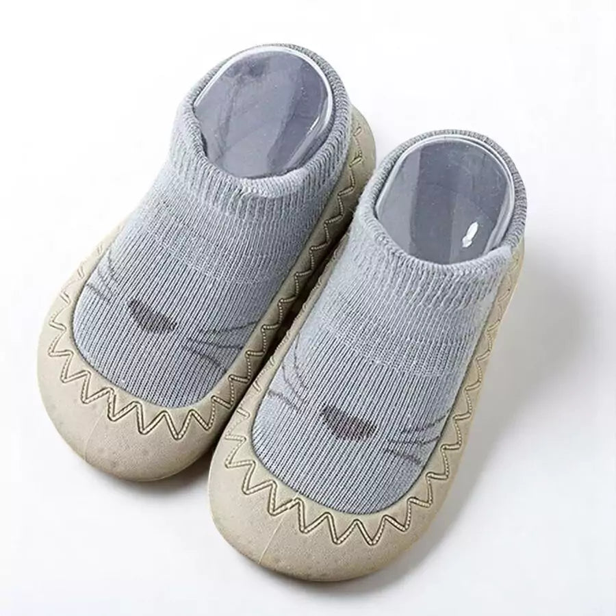 Meia com Sola Antiderrapante para Bebê – Primeiros Passos 0 a 2 Anos