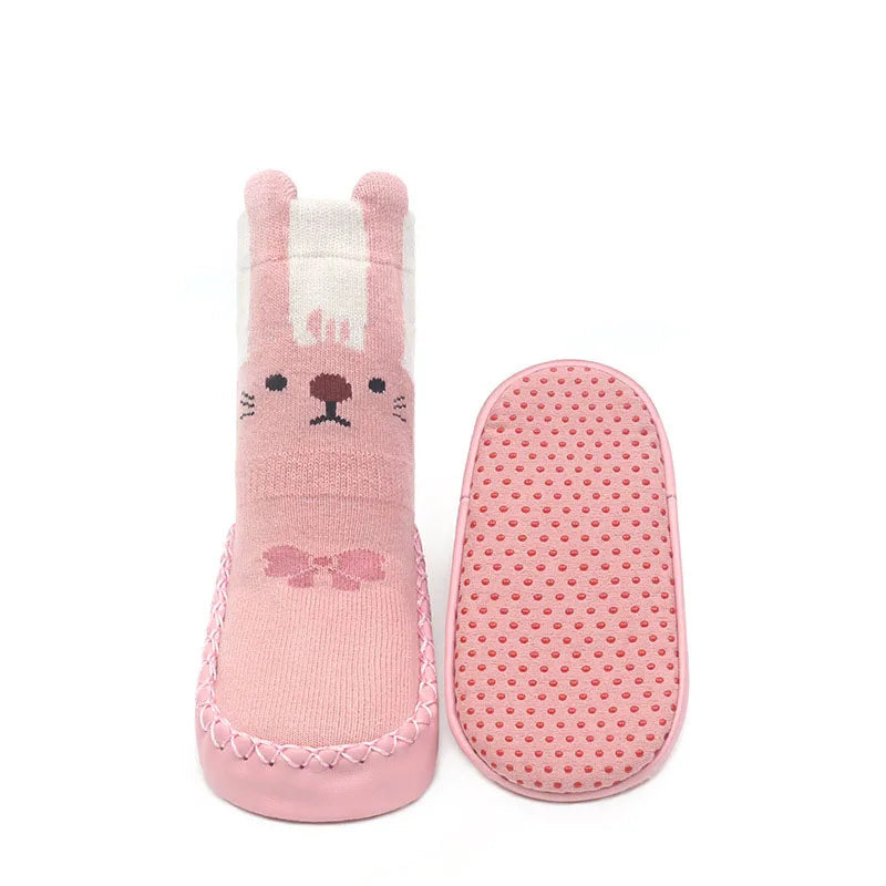 Meias de Bebê com Solado Antiderrapante para Primeiros Passos 0 a 18 Meses Varialle