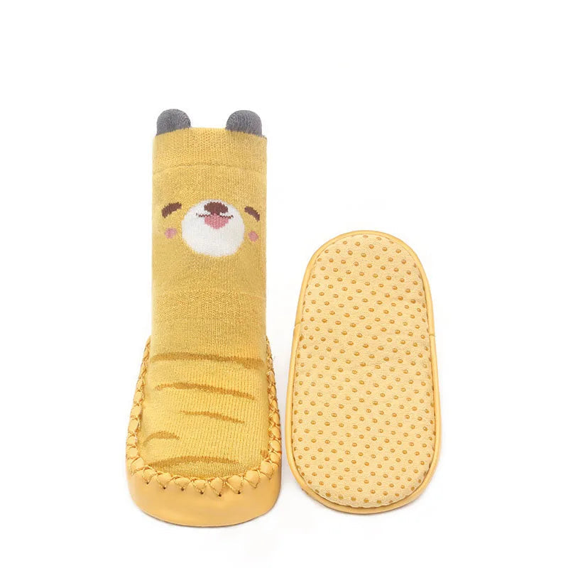 Meias de Bebê com Solado Antiderrapante para Primeiros Passos 0 a 18 Meses Varialle