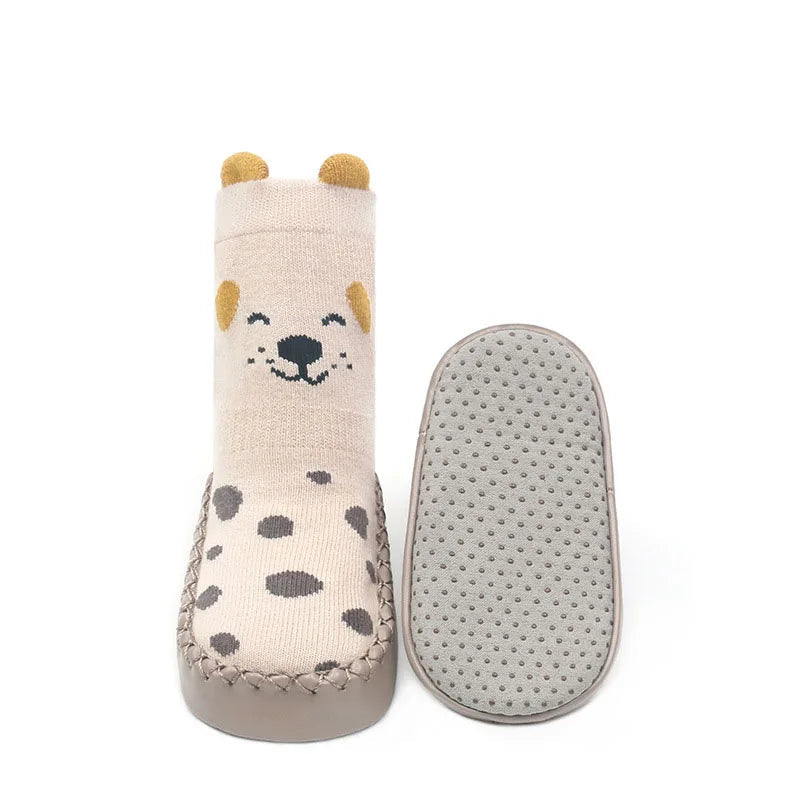 Meias de Bebê com Solado Antiderrapante para Primeiros Passos 0 a 18 Meses Varialle