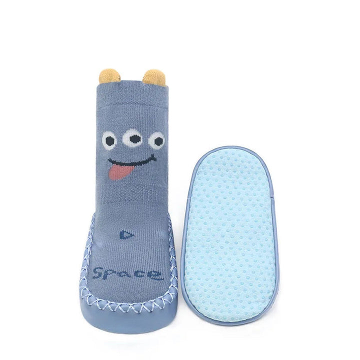 Meias de Bebê com Solado Antiderrapante para Primeiros Passos 0 a 18 Meses Varialle