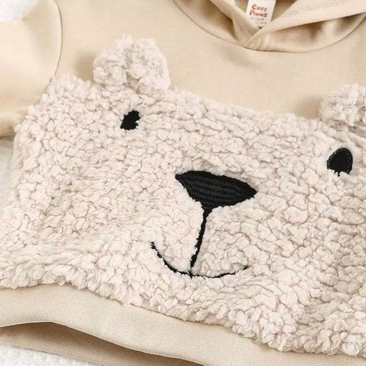 Moletom Bebê Menino Ursinho Texturizado com Capuz 6 Meses a 3 Anos Varialle