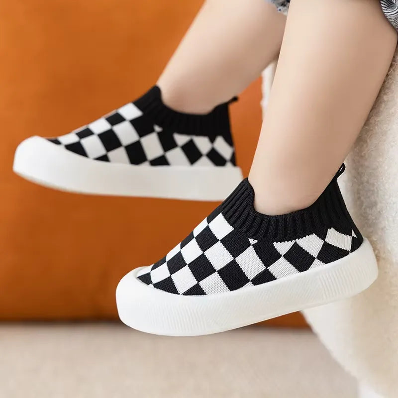 Tênis Infantil Respirável Antiderrapante KickBaby Xadrez - Varialle