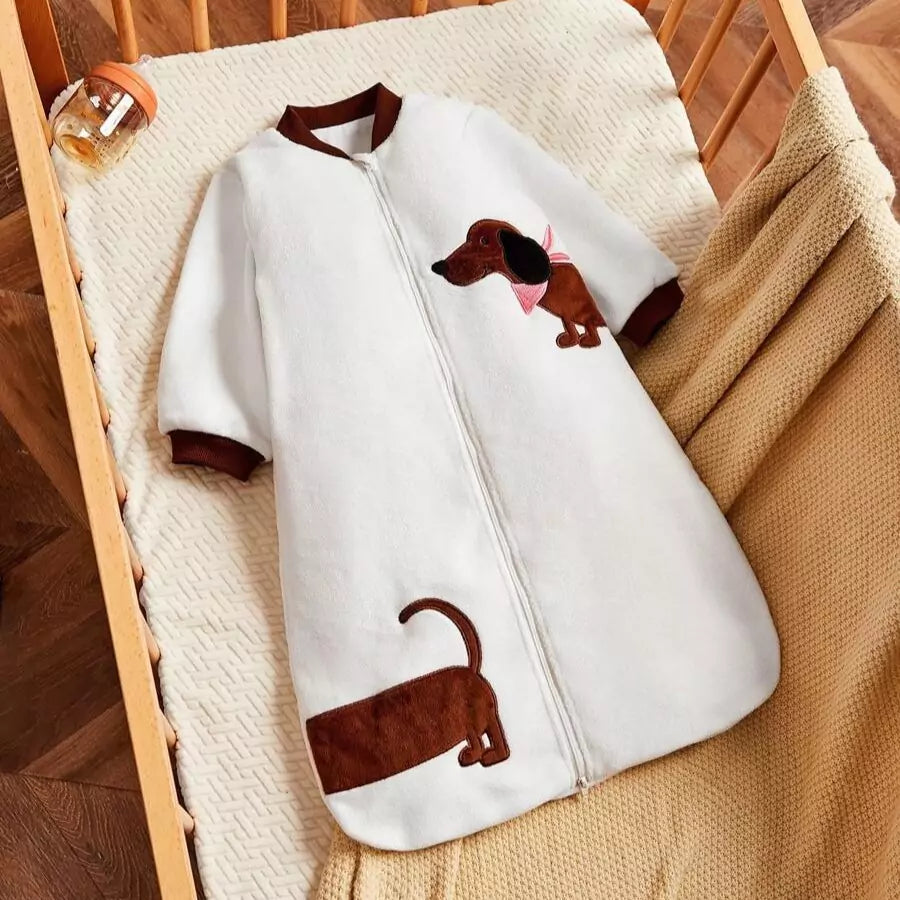 Saco de Dormir Aconchegante para Bebês Bordado Puppy Varialle
